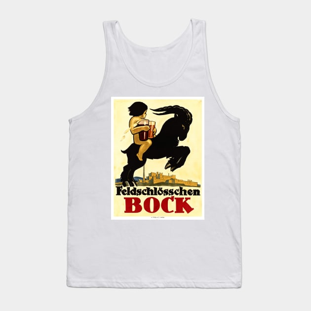 FELDSCHOLOSSCHEN BOCK BEER Swiss Alcohol Vintage Tank Top by vintageposters